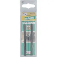 Wolfcraft 4111000 2 Lames de Rabots, Hm-ct, Épaisseur 1,1 X Longueur 82,7 X Largeur 5,5 Mm