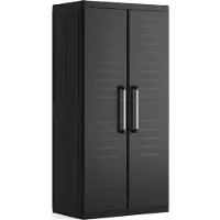 Keter Detroit XL Hoge Kast - 4 planken - 89x54x182cm - Zwart