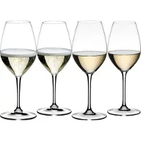 Riedel Champagne Glazen / Witte Wijnglazen Wine Friendly - 440 ml - 4 stuks