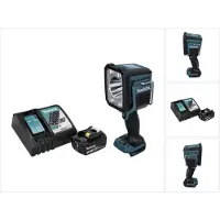 Makita DML 812 RF1 Batterij LED handlamp 18 V 1250 lm + 1x batterij 3.0 Ah + lader