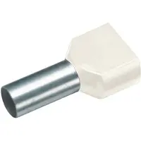 Cimco 18 2452 Dubbele adereindhulzen 10 mm² Deels geïsoleerd Ivoor 100 stuk(s)