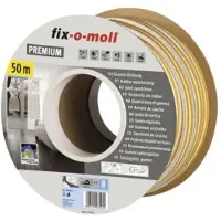 Fix-o-moll tochtband zelfklevend P 9x5,5mm 50m wit*