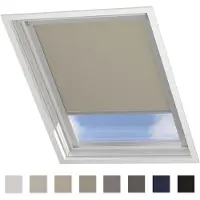 Coulisse Dakraam Rolgordijn Verduisterend - Trend - Taupe - voor VELUX: UK06