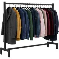 CLP Melva Kledingrek - Dressboy - Kledingstang - 150x38x120/zwart