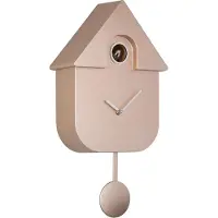 Karlsson wandklok modern cuckoo metallic metallic rose gold