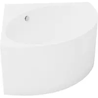 Vente-unique Hoekbad - 198 L - 120 x 120 x 63 cm - Wit - Acryl - COBITIS