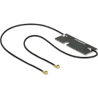 DeLOCK WLAN IEEE 802.11 ac/a/h/b/g/n Twin PCB Antenne met MHF IPEX (v) connector - 3 - 5 dBi - 0,15 meter