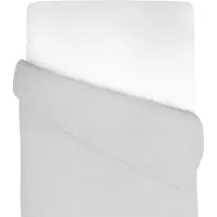 Sevira Kids - Baby dekbedovertrek van katoen gaas - Lichtgrijs 80x120 cm