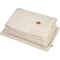 Sevira Kids - Kinder dekbed en kussen linnen - Beige 140 x 100 cm