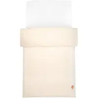 Sevira Kids - Dekbedovertrek in gewassen linnen - Beige 80x120 cm