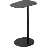 Home & Styling Bijzettafel organisch zwart 35x53cm zwart Metaal Tafel