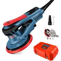 FANZTOOL Borstelloze Excentrische Schuurmachine 350W – 5 mm Excenter – 150 mm – Regelbaar – Met Koffer