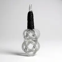 Cavill - 925 Sterling Zilveren Hanger - Elegant Filigrain Knoopmotief - Duurzaam en Modieus Accessoire voor Vrouwen - 39x13.5 mm - 1 72 g