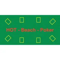 HOT Games Poker Beach Badlaken - 140x70 cm - Snel drogend - Groen