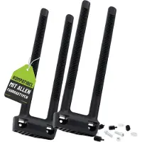 MSZweirad Framesslot Bevestiging – Universele Ringslot Houder Flexmount Spanband-adapter voor montage aan het frame zonder bevestigingsgaten – Zwart