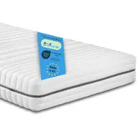 Bodyprotect Vital Protect - matras 80x200 cm koudschuim - hardheid H3 - hoogte 18 cm - als ergonomische schuimmatras, 7-zones matras of koudschuimmatras - Made in EU - 80 x 200 x 18 cm - wit