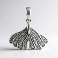 Cavill - Zilveren Hanger met Tanzania Zirkonia's - 925 Sterling Zilver - 0,56 ct Rondgeslepen Zirkonen - Bloemvormig Elegant Design 24x22mm
