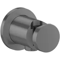 Axor One - Wandbevestiging met houder, geborsteld zwart chroom 48780340