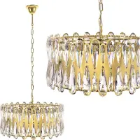 Toolight App1718-Cp Hanglamp - Gouden - 50X50X60Cm