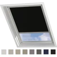Coulisse Dakraam Rolgordijn Trend - Verduisterend - Black - voor Velux: CK04