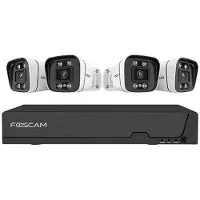 Foscam FNA108E-B4-2T-B Kit Beveiligingscamera Set - 4 Camera's - PoE - 2TB Geheugen - Kleurennachtzicht 20m - 8MP - Wit