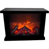 Mira Sfeerhaard elektrisch - Sfeerhaarden -Sfeerhaard met Schouw- Zwart- 11cm x 19cm x 29cm