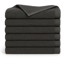 Ten Cate Handdoeken set - Badhanddoeken - 60x110 cm - 6 stuks - Antraciet