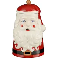 House of Seasons Celebration Voorraadpot - L16 x B16 x H26 cm - Steengoed - Rood