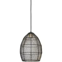 Light & Living Hanglamp Marola zwart goud 31x23 cm