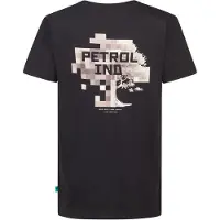 Petrol Industries Shirt 'Acadia' zwart / wit