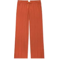 Schiesser Pyjamabroek 'Mix Relax' donkeroranje / roestrood