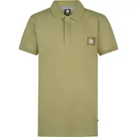 Petrol Industries Shirt 'Flaming' olijfgroen / wit
