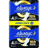 Always Maandverband Ultra Nacht 18 stuks