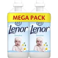 Lenor 4x Wasverzachter Sensitive 2x49 Wasbeurten 2x1.23 Liter