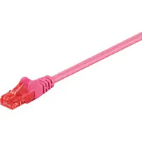 Goobay CAT 6 Patch Cable, U/UTP, magenta 20 m