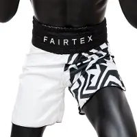 Fairtex BT2003 Serie - Boksershorts - Monochroom - Maat M - Sateen