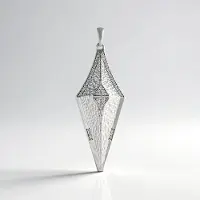 Cavill - Zilveren Hanger - 925 Sterling Zilver Platina Geplatineerd - 52 Cambodjaanse Ronde Zirkonen 0,357 ct - Elegante Monosono Collection