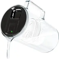 Wessper 3L glazen waterfilterkan met filterslijtage-indicator, compatibel met Brita Maxtra, Maxtra+ en + filters. - Zwart
