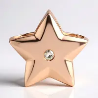 Cavill - Zilveren sterhanger rosé verguld - 925 Sterling zilver - I1 Argyle Rose de France diamant 0,02 ct - ronde briljant - elegant en tijdloos