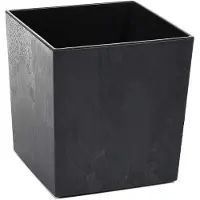 HowHomely Flore - Bloempot - Zwart Beton - 19x19 cm - Weerbestendig
