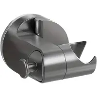 LONGZIMING - Douchekophouder - Douchebeugel - Badkamer accessoire - Zuignap - Verstelbare hoek - Universeel 18-23 mm - Zonder boren te monteren - Grijs