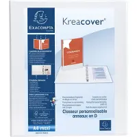 Exacompta Ringmap PP Kreacover A4+ 4D-R 16mm wit - 3 stuks