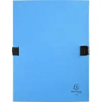 Exacompta 10x N'CLIP Map uitrekbare rug en klep - Lichtblauw - 21503E