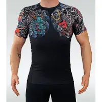 Ground Game Bushido 3.0 - Rashguard - Kort Mouw - L - Ventilatiepanelen