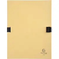 Exacompta 10x N'CLIP Map uitrekbare rug en klep - Mastiek - 21525E