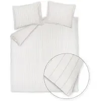 Vandyck Dekbedovertrek Pure Sand Offwhite Katoen-240 x 200 / 220 cm | Lits-Jumeaux