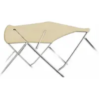Sunmaster Biminitop | RVS 3-boogs | Breedte 137 <> 152 cm - Hoogte 137 cm