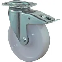 BS Rollen Zwenkwiel voor zware lasten | wiel d. 150 mm draagvermogen 700 kg | met rem kunststof | 135x110 mm | 1 stuk - L620.B15.150