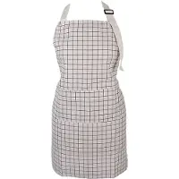 Clayre & Eef Keukenschort 69x68 cm Beige Polyester