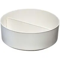 IDesign Draaiplateau Ro Pansino Hoog met Verdeler Wit (25,5 x 9,7 cm)